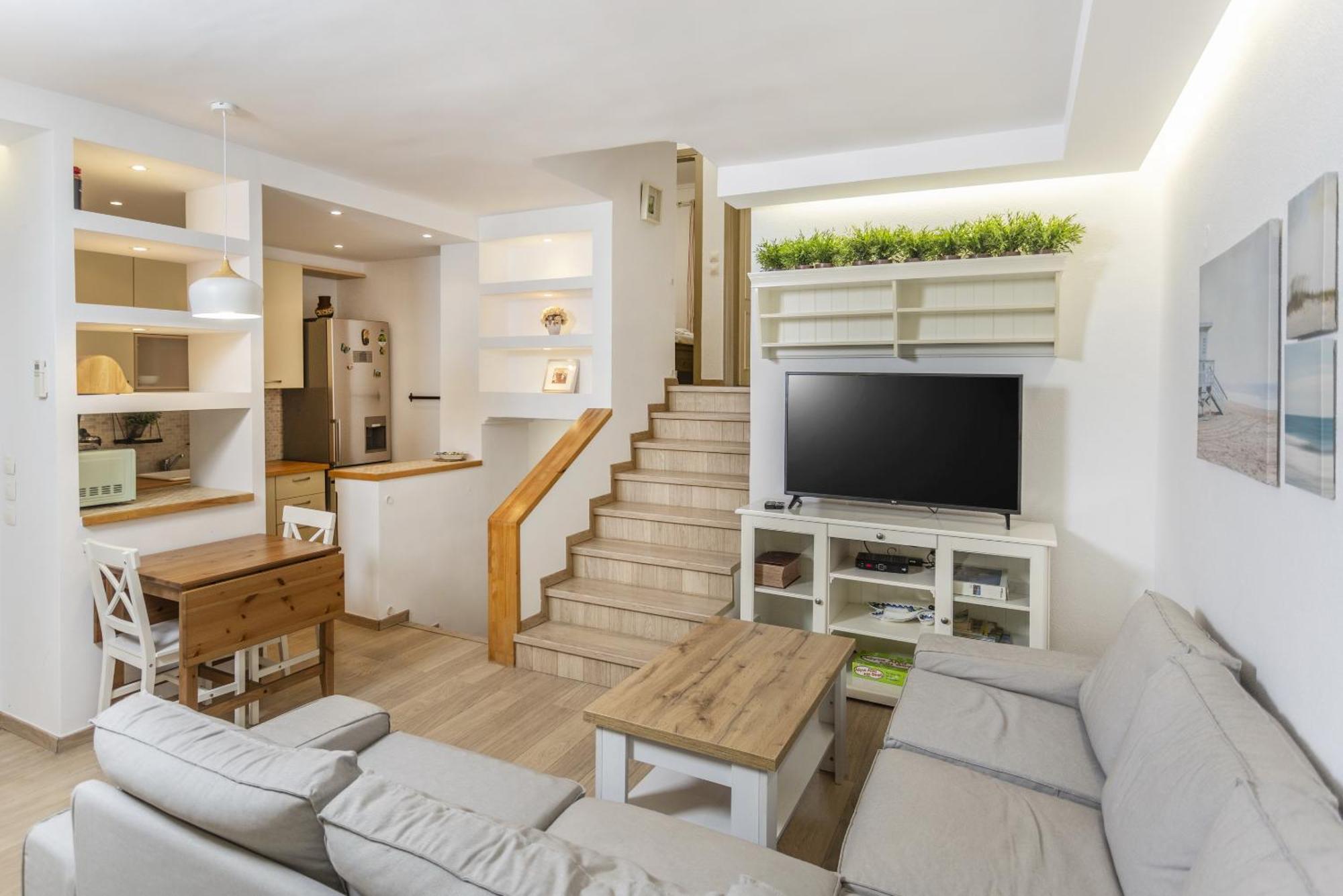 Lovely Villa 3 Min From The Beach ハニオティス エクステリア 写真