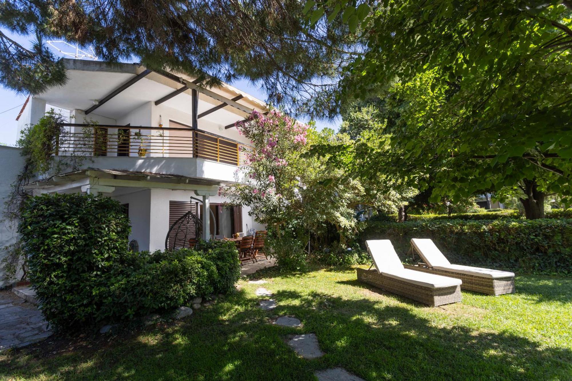 Lovely Villa 3 Min From The Beach ハニオティス エクステリア 写真